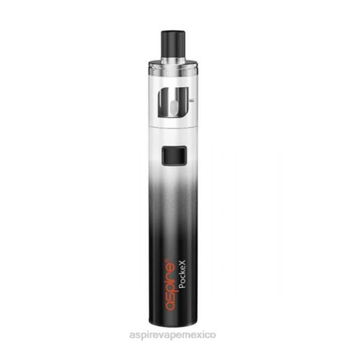 24P4R117 Aspire Pockex kit de edición de aniversario - Aspire ecig store gradiente blanco y negro